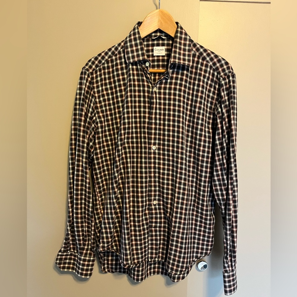 Italian cotton men's tailored fit Sz M
